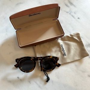 Illesteva Leonard II Ring Sunglasses tortoise